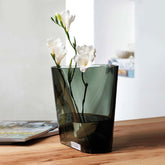 Nude Inca Glass Vase Smoke - Small